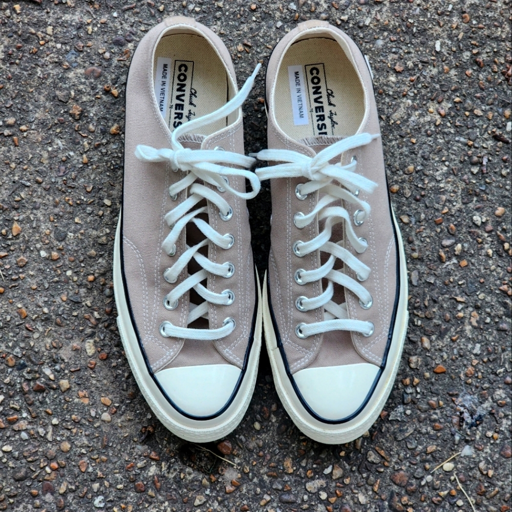 Converse Chuck 70 Vintage Taupe Canvas Sneakers